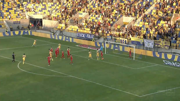 Strong free-kick in the Slovakian League