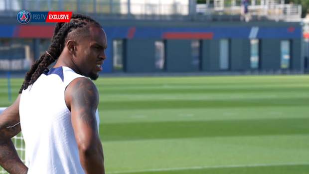 Renato Sanches' first training session with Paris Saint-Germain