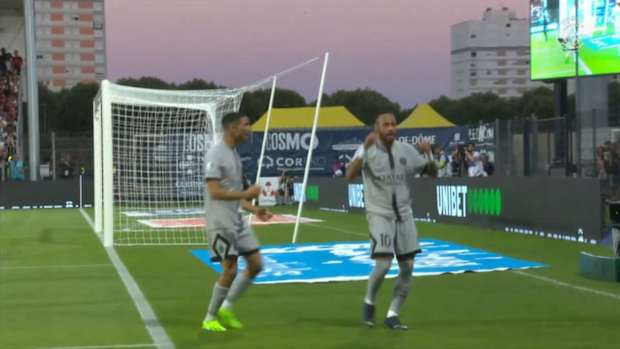 Neymar and Messi help PSG thrash Clermont