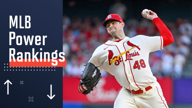 Cardinals starting pitcher Jordan Montgomery (48) pitches against the Yankees, his former team, less than a week after getting traded from New York to St. Louis.