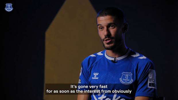 Conor Coady's first interview at Everton