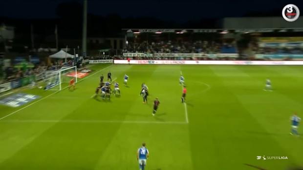 Stunning goal from a throw-in in the Danish League