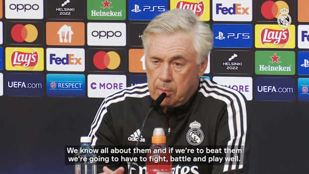 Carlo Ancelotti: 'We'll have to battle and fight if we're to beat Eintracht'