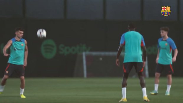 Lewandowski practice his amazing tricks after the training session