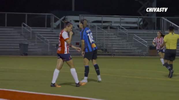Chivas Women's first ever international goal in friendly vs Inter Milan