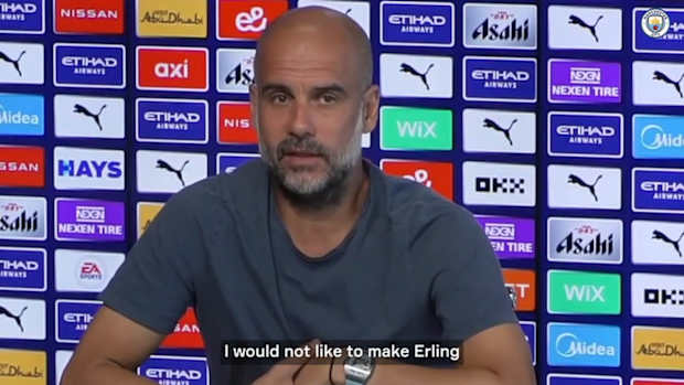 Guardiola: 'I think Erling can become a better player'