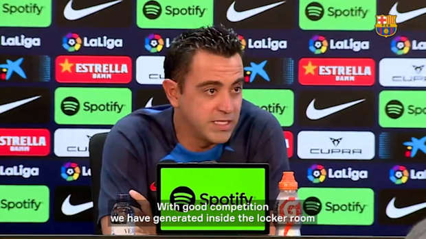 Xavi Hernandez on Rayo Vallecano