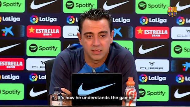 Xavi on Lewandowski