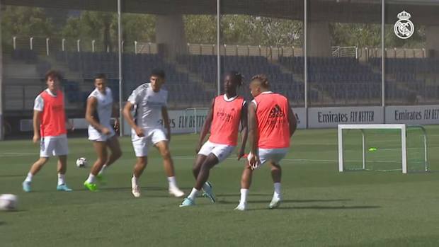 Eduardo Camavinga's great goal in the training session before LaLiga opener