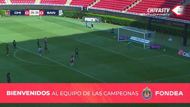 Jaramillo's emphatic half-volley against Santos Laguna