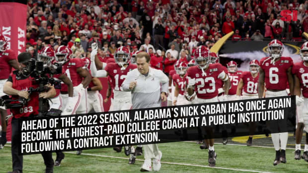 Ahead of the 2022 season  Alabama s Nick Saban has once again become the highest paid coll (1)