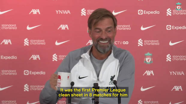 Klopp speaks about Alisson's first clean sheet
