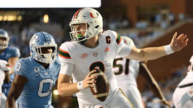 Tyler Van Dyke, Miami at North Carolina 2021