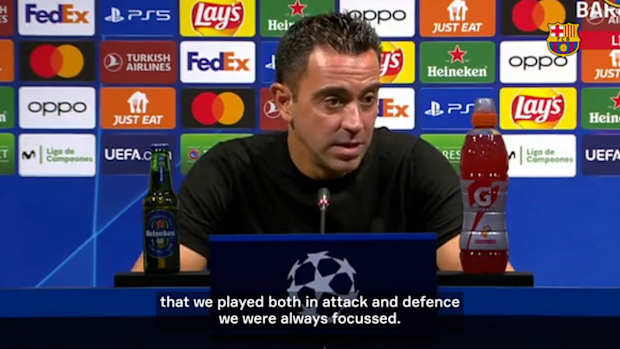 Xavi about the win against Viktoria Plzen