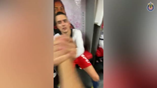 Chivas celebrate win at Tijuana