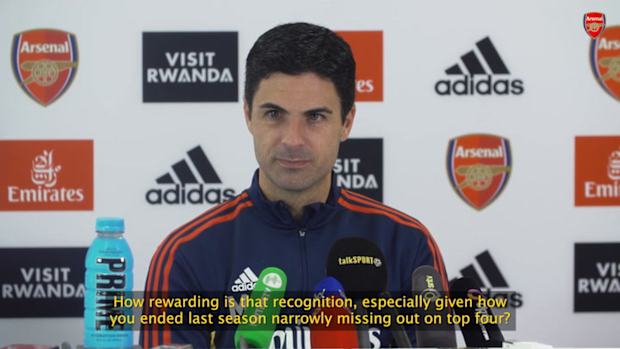 Arteta on winning Manager of the Month award