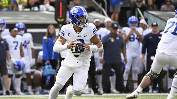 BYU vs Oregon Jaren Hall