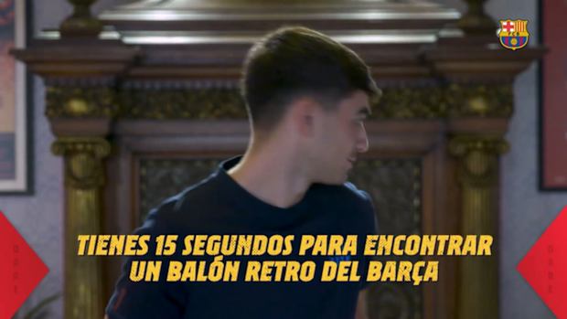Pedri takes on the Barça store challenge