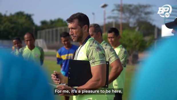 Rodney Goncalves speech on his Barito Putera's first training