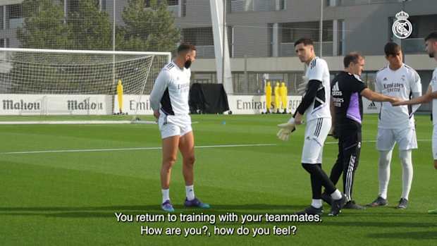 Benzema: 'I'm happy to be back with the team'