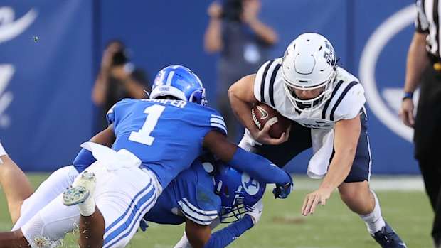 BYU vs Utah State Micah Harper