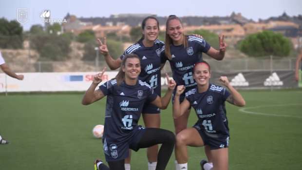 Exciting football tennis games in Spain Women’s training