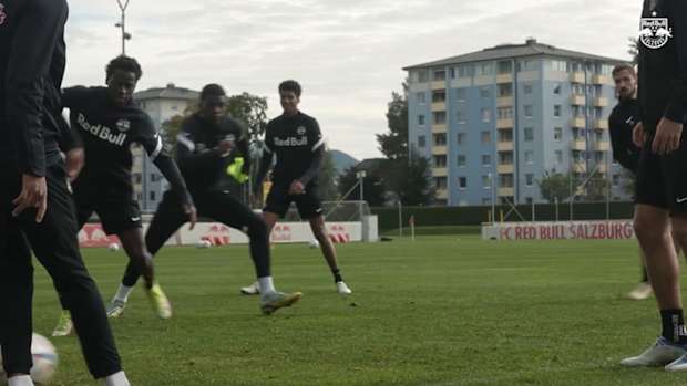 Salzburg stars prepare for Zagreb