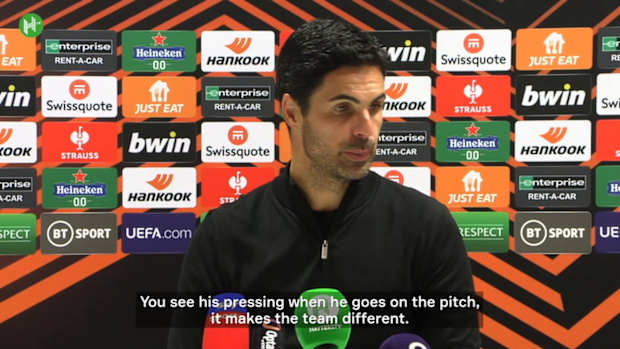 Arteta hails Jesus' work ethic after Bodo win