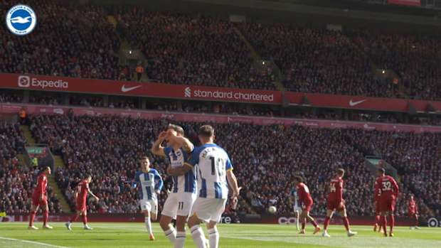 Pitchside: Trossard's incredible hat-trick vs Liverpool