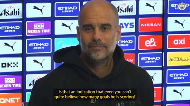 Guardiola hails Haaland's “incredible instinct”