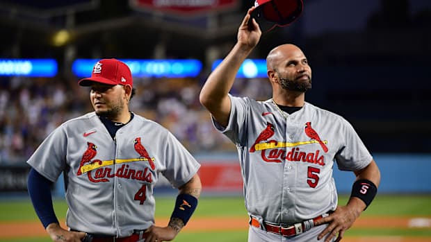 Yadier Molina and Albert Pujols