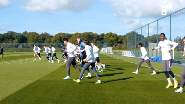 Kane, Son and co hard at work ahead of Frankfurt clash