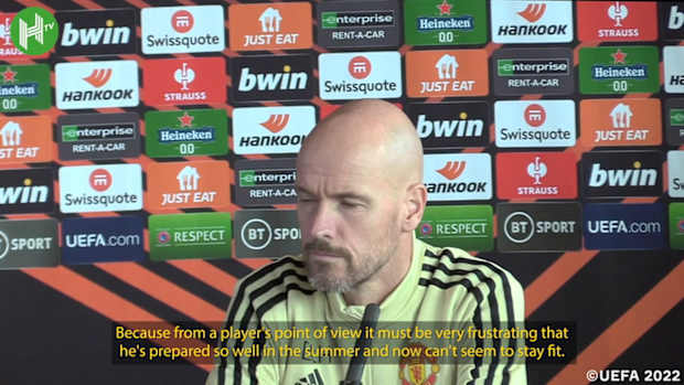 Erik ten Hag on Martial's ongoing injury problems