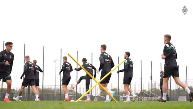 Gladbach stars get ready for Wolfsburg