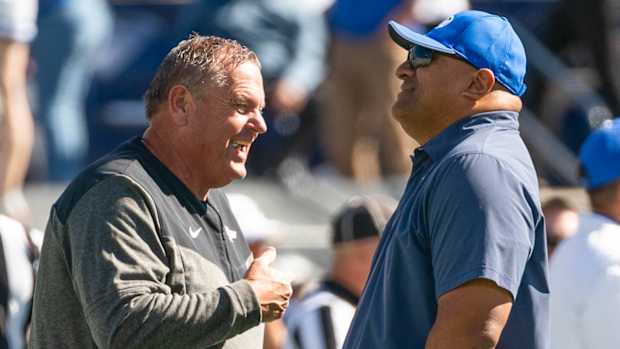 Sam Pittman-Kalani Sitake-BYU