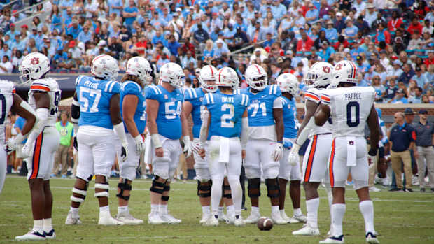 Ole Miss Football Team powder blue