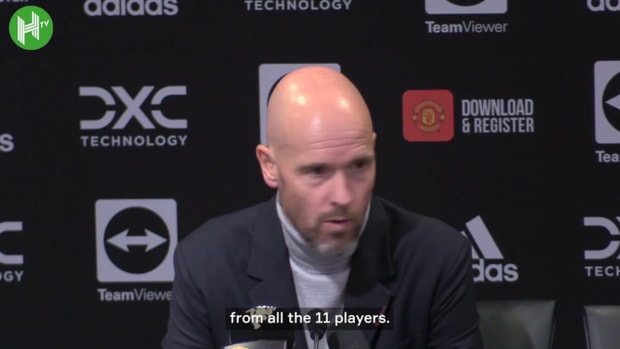 Ten Hag on Cristiano Ronaldo walking down the tunnel before full time