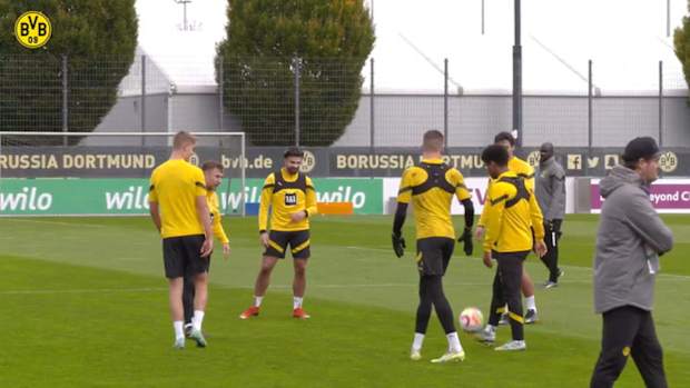 BVB stars get ready for Stuttgart