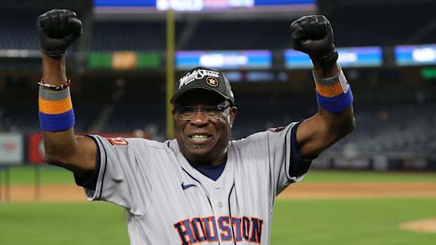 AstrosDustyBakerCelebrateALCS