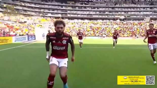 Gabigol’s winning goal vs Athletico-PR in 2022 Libertadores final