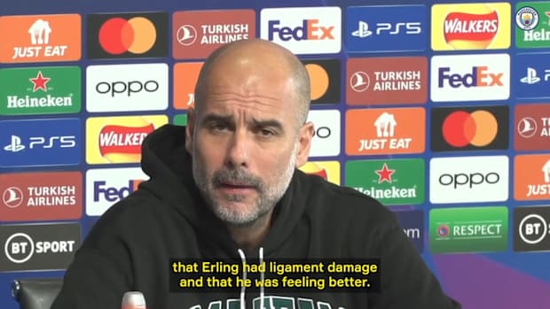 Guardiola gives update on Haaland's fitness
