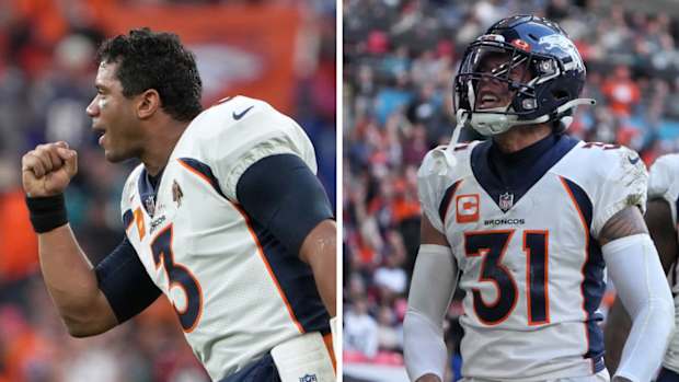 Russell Wilson, Justin Simmons