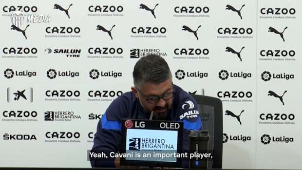 Gattuso adresses Cavani's injury: 'We can learn to live without him'