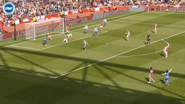 Trossard and Mwepu down Arsenal at the Emirates