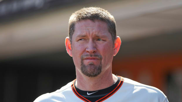 SF Giants first baseman Aubrey Huff. (2012)
