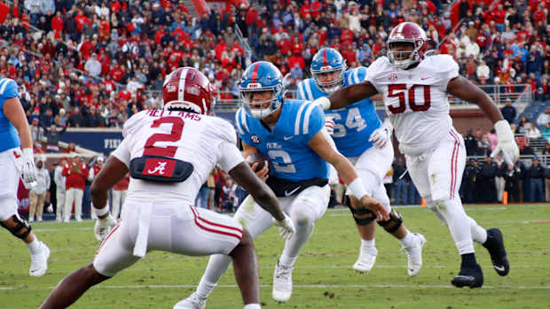 Jaxson Dart Ole Miss vs Alabama