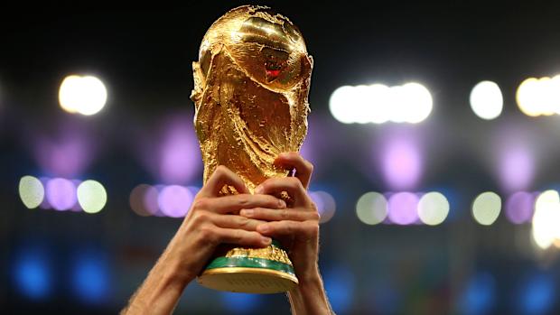 The FIFA World Cup trophy