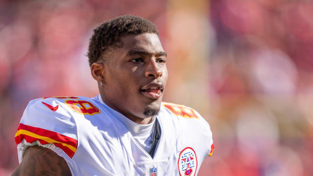 October 23, 2022; Santa Clara, California, USA; Kansas City Chiefs tight end Jody Fortson (88) during halftime against the San Francisco 49ers at Levi's Stadium. Mandatory Credit: Kyle Terada-USA TODAY Sports