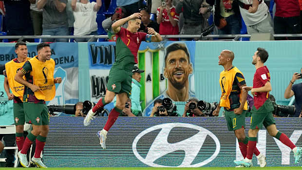 Cristiano Ronaldo scores for Portugal vs. Ghana