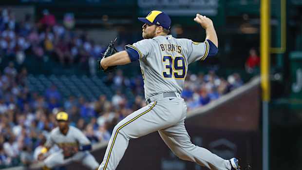 Milwaukee Brewers starting pitcher Corbin Burnes